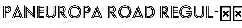 Paneuropa Road Regul字体转换